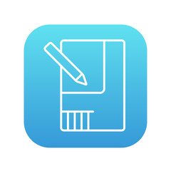 Layout of the house line icon.