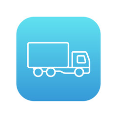 Delivery truck line icon.
