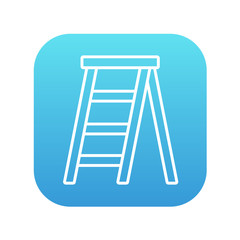 Stepladder line icon.