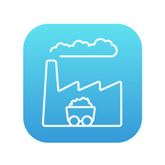 Factory line icon.