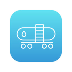 Oil tank line icon.