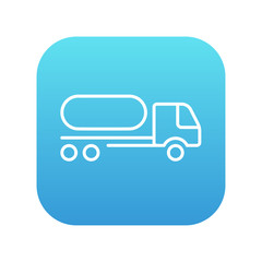 Fuel truck line icon.