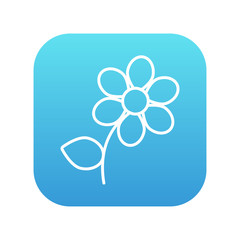Flower line icon.