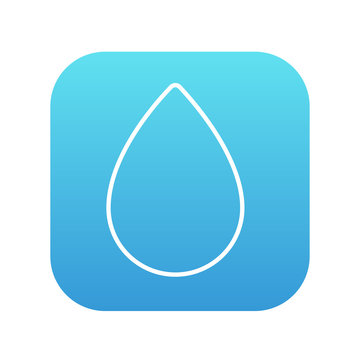 recommend clip art: Water drop line icon.