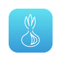 Onion line icon.
