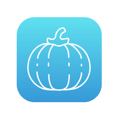 Pumpkin line icon.