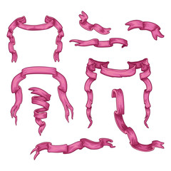 Heraldic colored ribbons