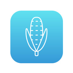Corn line icon.