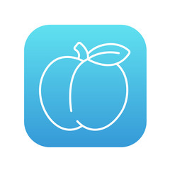 Apple line icon.