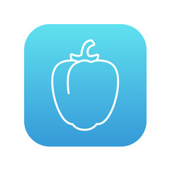 Bell pepper line icon.