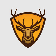 Deer mascot and logo great for sport and team logo