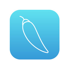 Chilli line icon.