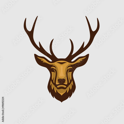 "Deer mascot and logo great for sport and team logo" Stock image and