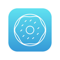 Doughnut line icon.