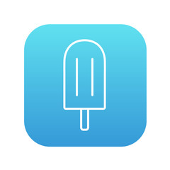 Popsicle line icon.