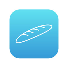 Baguette line icon.