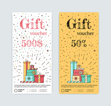 gift certificate with gifts