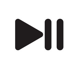 Play pause audio buttons icon
