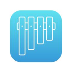 Vibraphone line icon.
