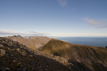 Lofoten islands, Norway / Lofoten is an archipelago and a traditional district in the county of Nordland, Norway.