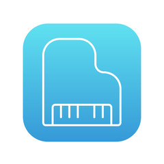 Piano line icon.