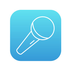 Microphone line icon.