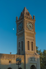 Ol tower with clock in Erbil city built by Ottomans