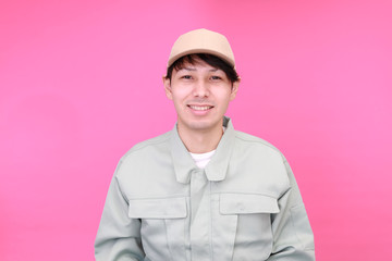 笑顔の作業員