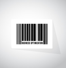 business optimization barcode sign concept