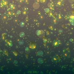 Fototapeta na wymiar Abstract blurred celebration background with sparkle bubble lights.