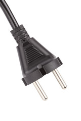 electrical plug on white