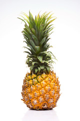Ripe pineapple yellow color