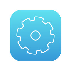 Gear line icon.