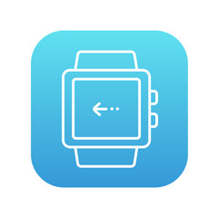 Smartwatch line icon.