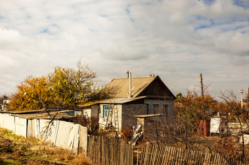 Desolate village.