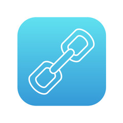 Chain links line icon.
