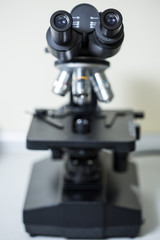 Fototapeta na wymiar Microscope in laboratory