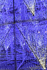 Purple metallic Christmas tree