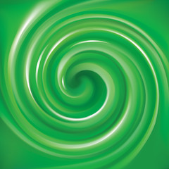 Vector background of bright green swirls