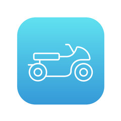 Motorcycle line icon.