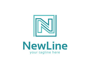 Business corporate letter N logo design vector. simple letter N logo template. Letter N vector .