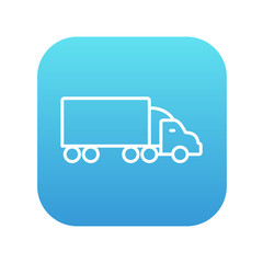 Delivery truck line icon.