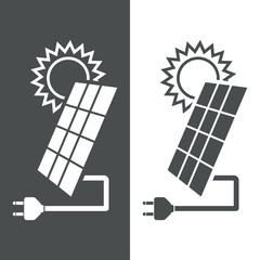 Icono plano energia solar #2