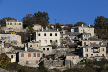 The picturesque village of Vitsa in Zagori area, northern Greece