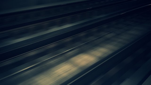 Looped railroad tracks animation. Symbolizing transportation and traveling.