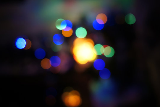 Blurred lights abstract color background