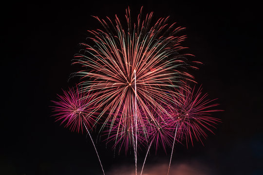 Colorful fireworks.