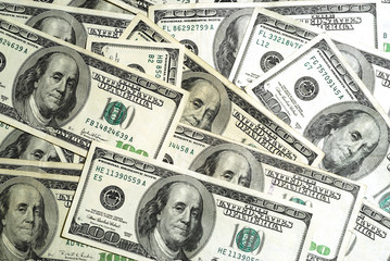 US dollars as background