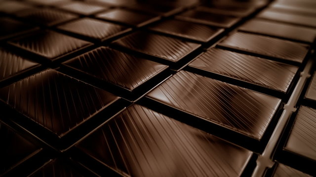Seamless animation showing the great delicious chocolate. Closeup. Loopable. HD