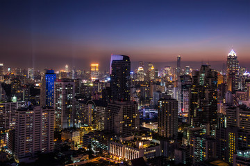 Fototapeta na wymiar night view of colorful cityscape